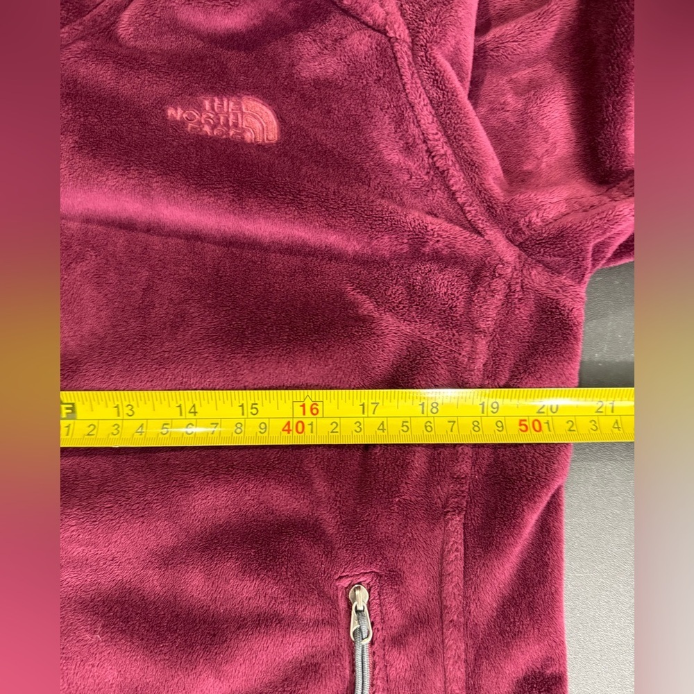 The North Face Women’s Osito Jacket Burgundy Size L Fleece - Picture 11 of 12